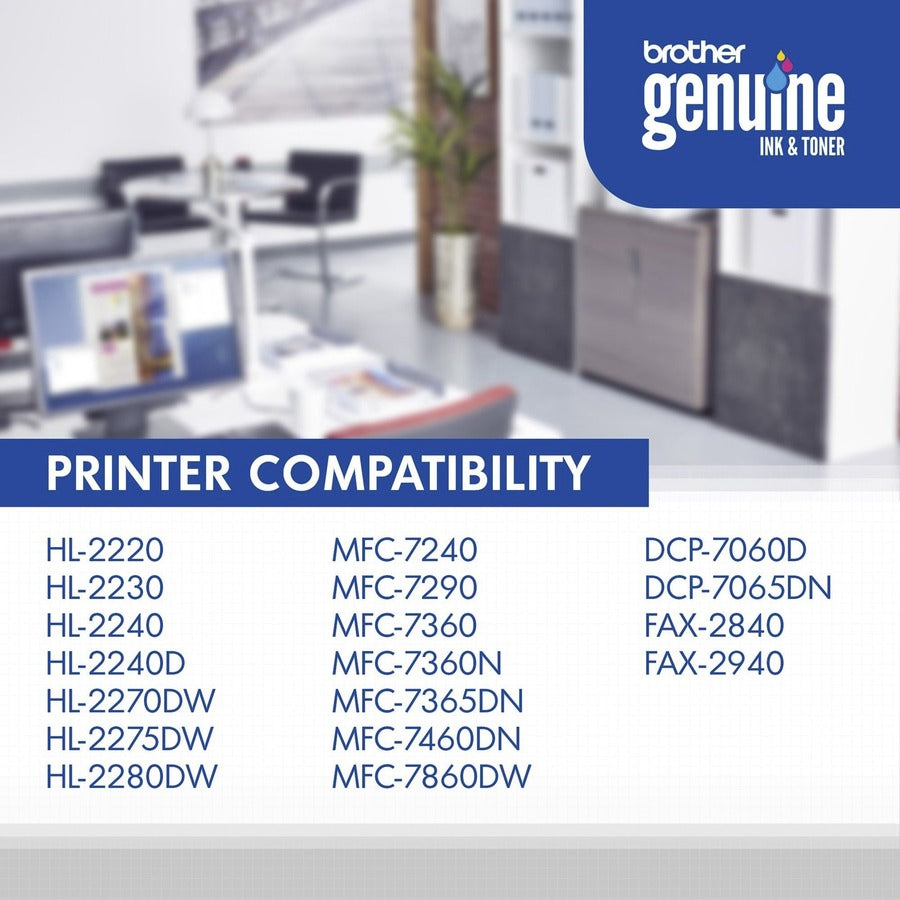 Brother TN420 Original Laser Toner Cartridge - Black - 1 Each