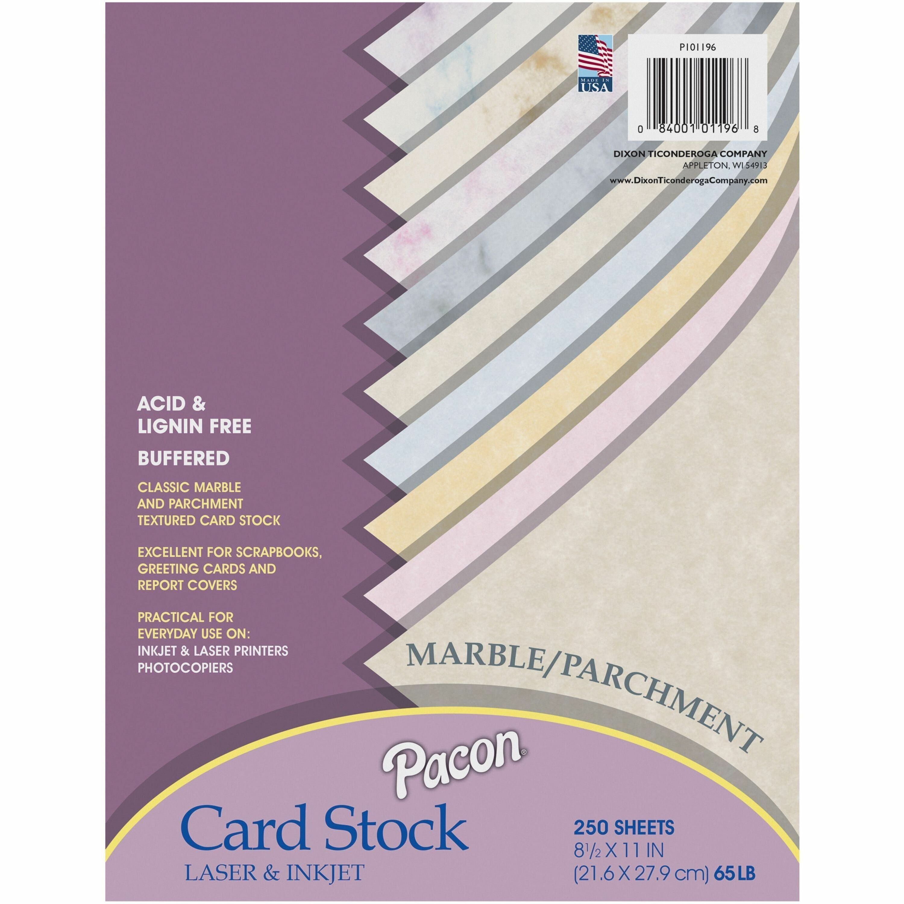 Letter - 8 1/2" x 11" - 65 lb Basis Weight - Textured, Parchment, Marble - Heavyweight, Acid-free, Lignin-free, Recyclable, Buffered, Archival-safe - Blue, Gray, Cherry, Tan, Lilac, Natural, Gold, Pink - 1 Pack