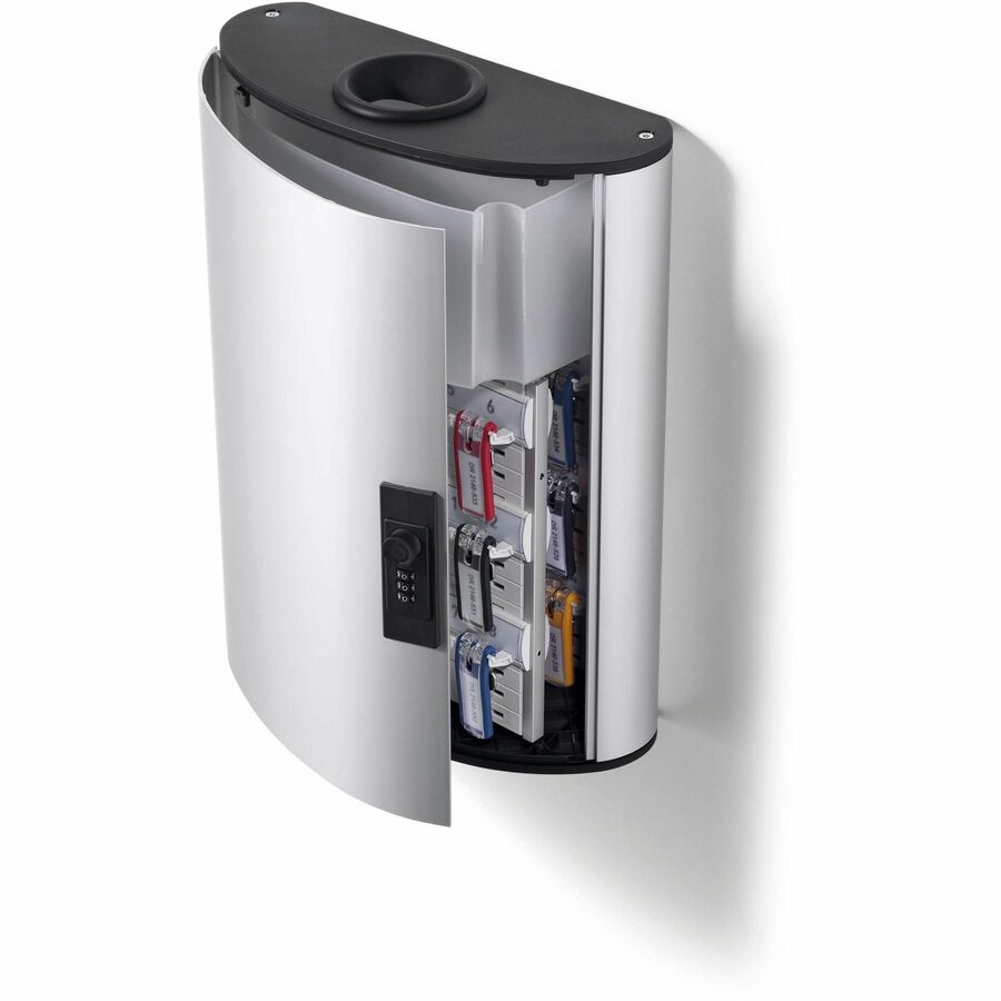 11.8" Width x 4.6" Depth x 15.5" Height - Lockable - Silver - Aluminum