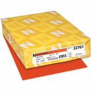 Letter - 8 1/2" x 11" - 65 lb Basis Weight - Durable, Heavyweight, Acid-free, Lignin-free, Chlorine-free - Orbit Orange - 250 Sheets - 250 / Pack