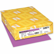Letter - 8 1/2" x 11" - 65 lb Basis Weight - Smooth - Green Seal - Heavyweight, Acid-free, Lignin-free - Planetary Purple - 1 Pack