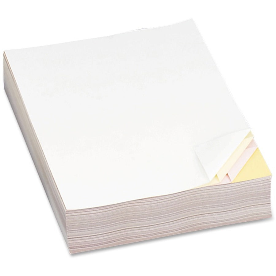 Letter - 8 1/2" x 11" - 23 lb Basis Weight - Sustainable Forestry Initiative (SFI) - Carbonless, Pre-punched, Pre-printed, Environmentally Friendly, Coated Back, Coated Front - White - 500 / Ream
