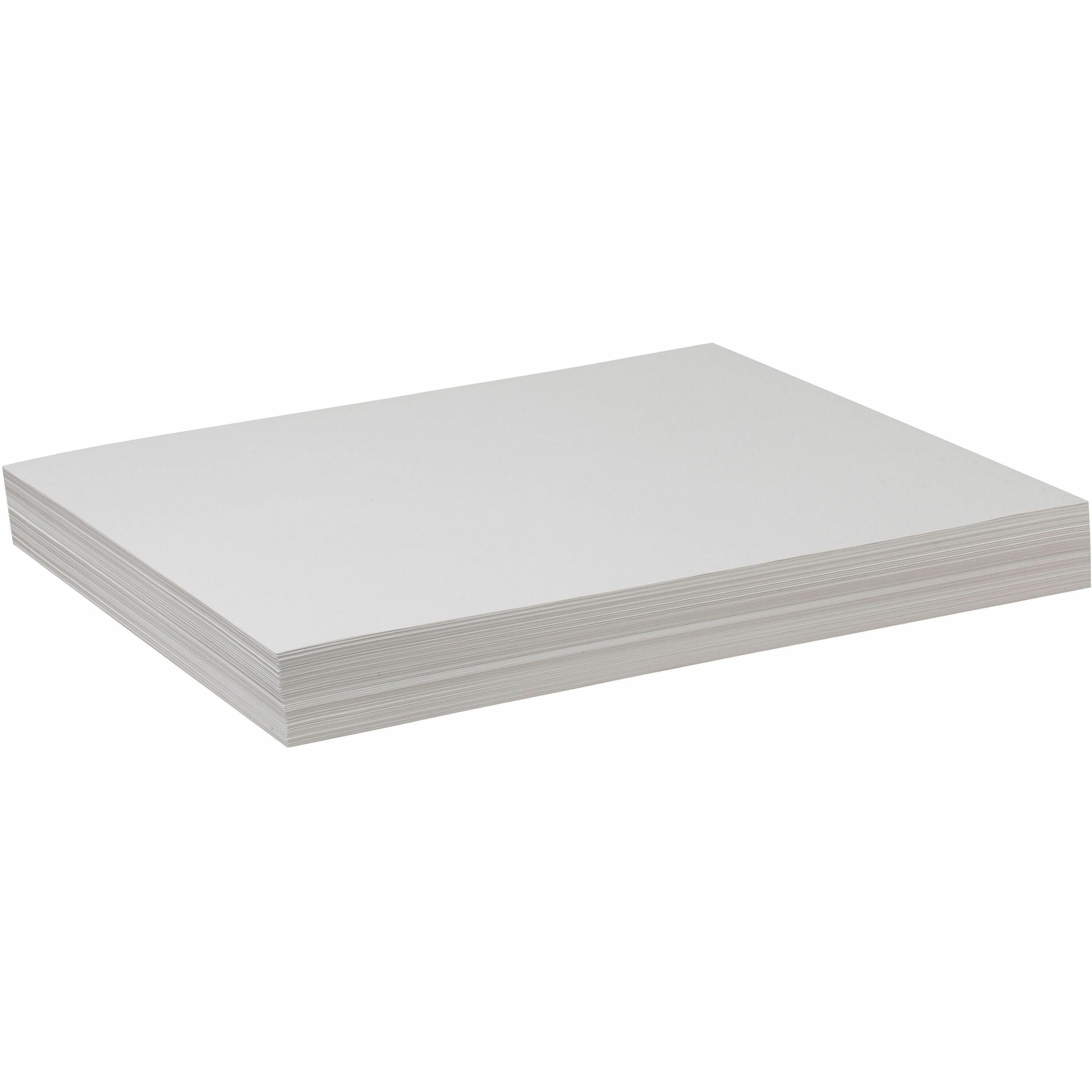 Pacon&reg; Standard-Weight Drawing Paper - 500 Sheets - 18" x 24" Sheet Size - White Paper - 500 / Ream