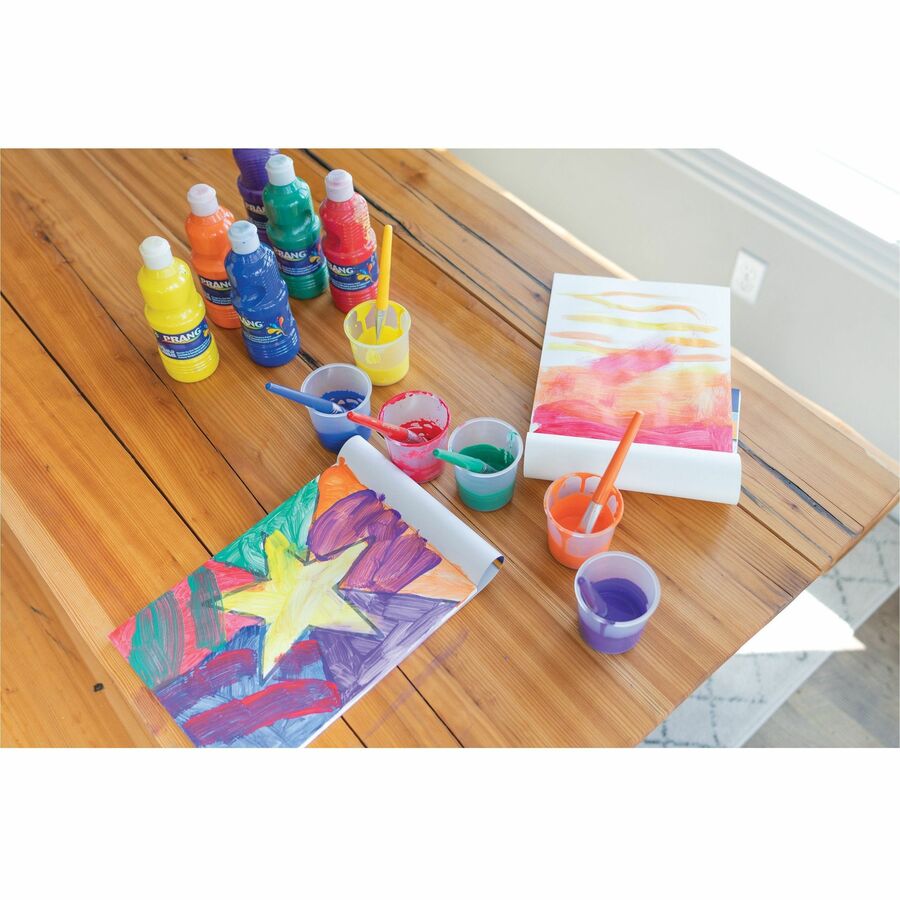 Creativity Street No-Spill Round Paint Cups With Colored Lids