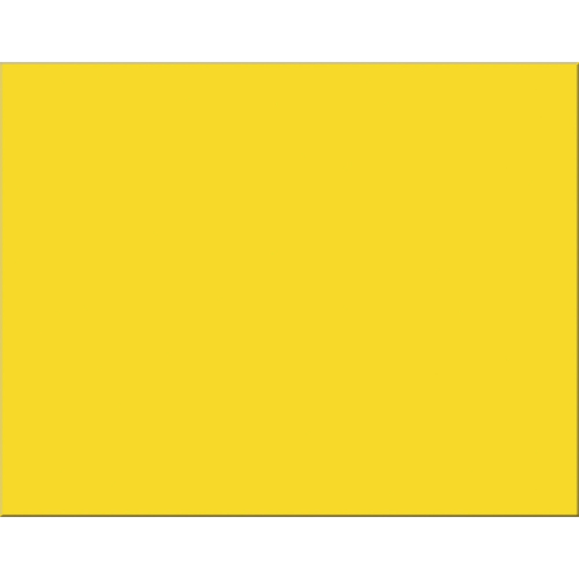 Pacon Railroad Board - Project, Art, Mat, Mounting, Block Printing, Painting, Marker, Stenciling, Poster - 28" Height x 22" Width x 1" Length - Yellow - 1 Carton