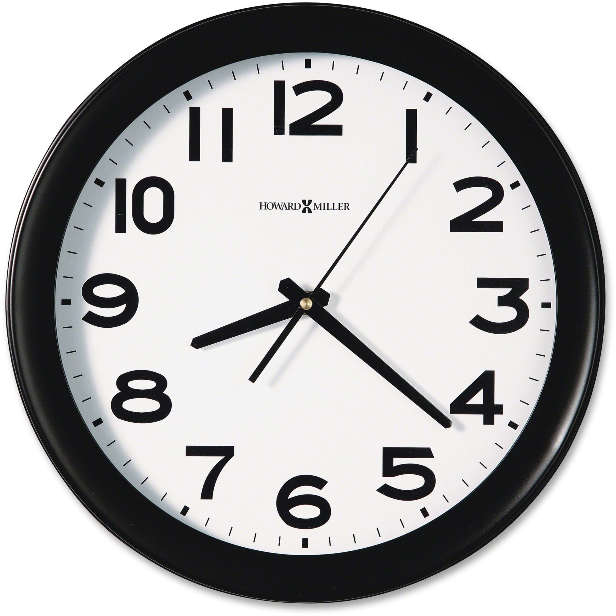 Analog - Quartz - White Main Dial - Black Case - Plastic - Black Finish