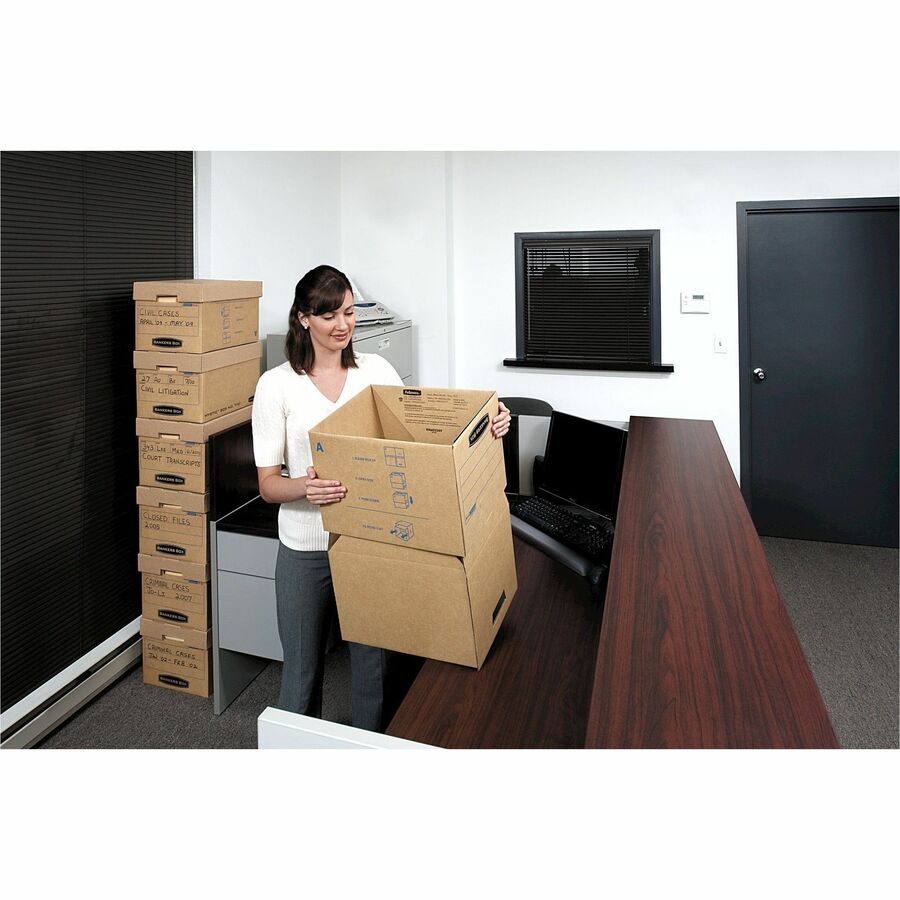 Internal Dimensions: 12" Width x 15" Depth x 10" Height - External Dimensions: 13" Width x 16.3" Depth x 10.8" Height - Media Size Supported: Letter, Legal - Lift-off Closure - Stackable - Kraft - For File - Recycled - 25 / Carton