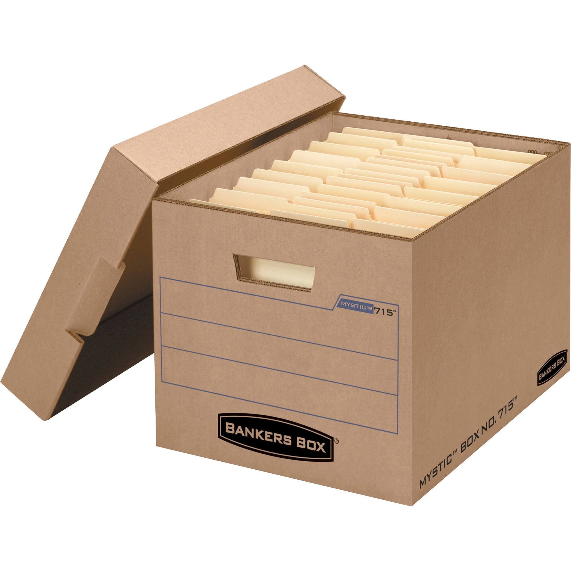 Internal Dimensions: 12" Width x 15" Depth x 10" Height - External Dimensions: 13" Width x 16.3" Depth x 10.8" Height - Media Size Supported: Letter, Legal - Lift-off Closure - Stackable - Kraft - For File - Recycled - 25 / Carton