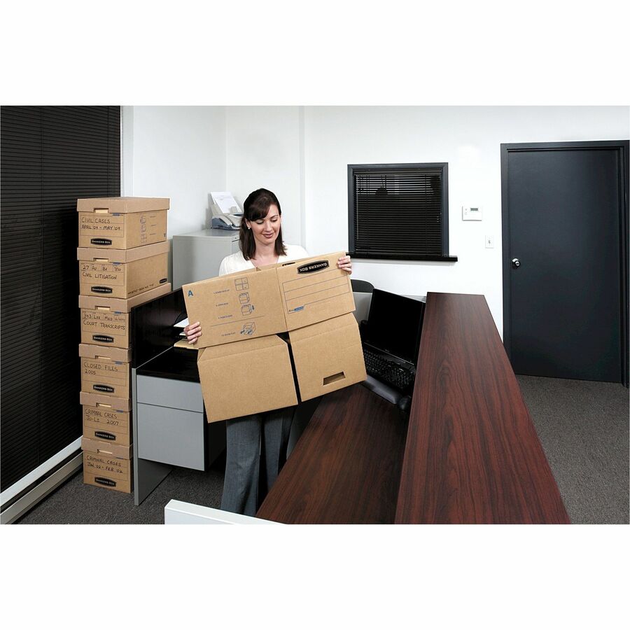 Internal Dimensions: 12" Width x 15" Depth x 10" Height - External Dimensions: 13" Width x 16.3" Depth x 10.8" Height - Media Size Supported: Letter, Legal - Lift-off Closure - Stackable - Kraft - For File - Recycled - 25 / Carton