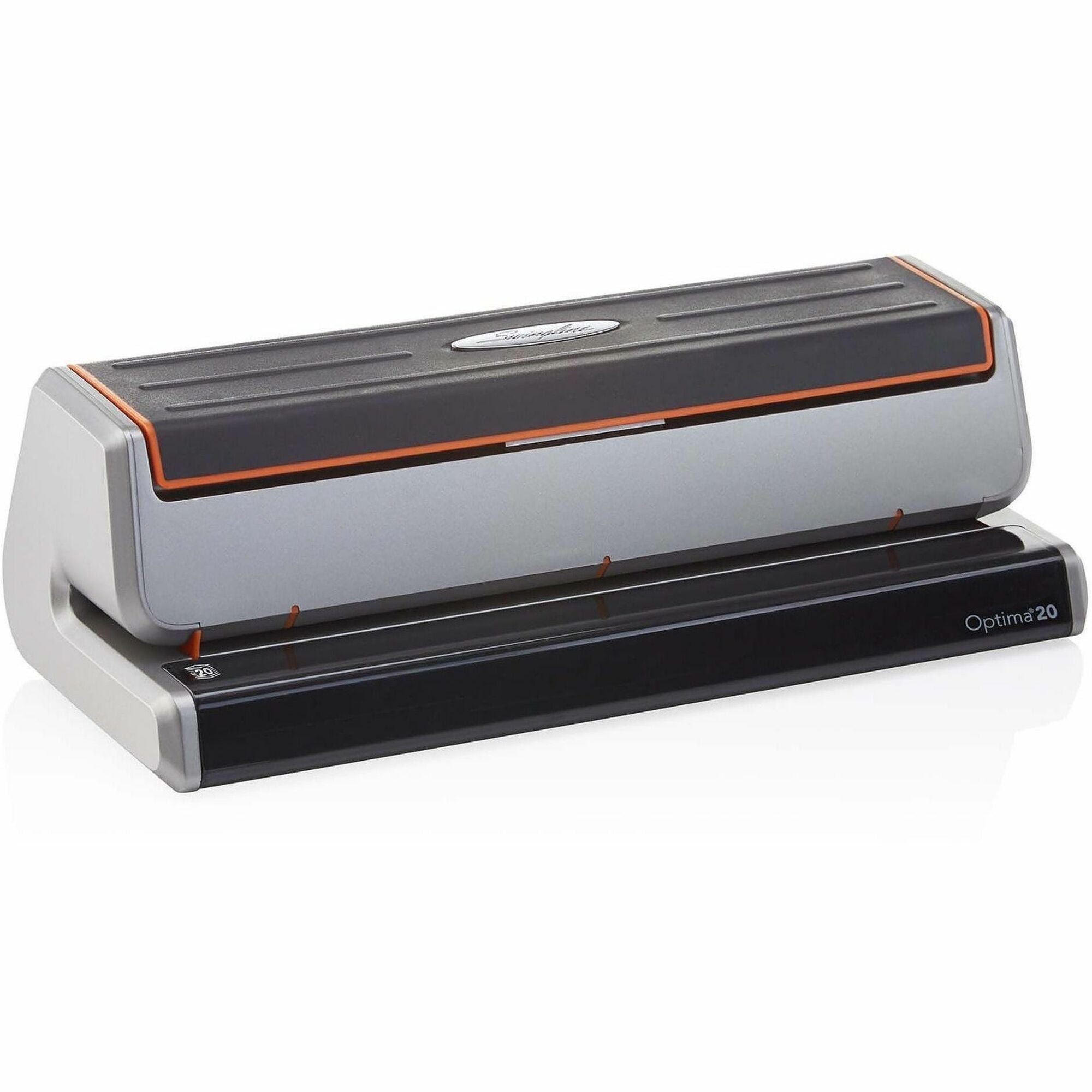 3 Punch Head(s) - 20 Sheet - 9/32" Punch Size - 5" Width x 11.5" Depth x 3.8" Height - Black, Silver, Translucent