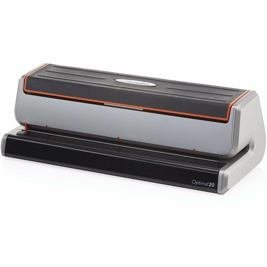 3 Punch Head(s) - 20 Sheet - 9/32" Punch Size - 5" Width x 11.5" Depth x 3.8" Height - Black, Silver, Translucent