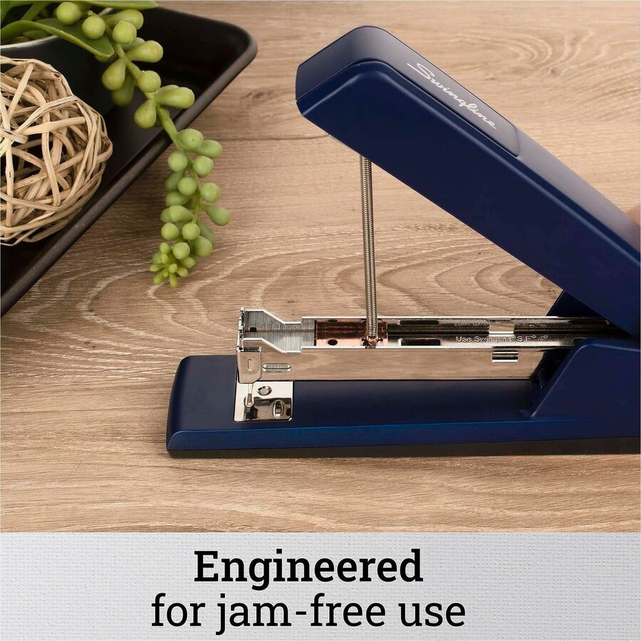 Swingline 747 Classic Stapler - Staples Upto 20 Sheet of 20lb Paper - Holds Upto 210 Staple - Full Strip - Staple Size: 0.25" - Royal Blue - Metal, Die-cast - 1 Each