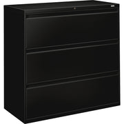 52.5" Height x 2" Width x 18" Depth - Total Drawer(s): 3 - Finish: Black, Baked Enamel - 1 Each