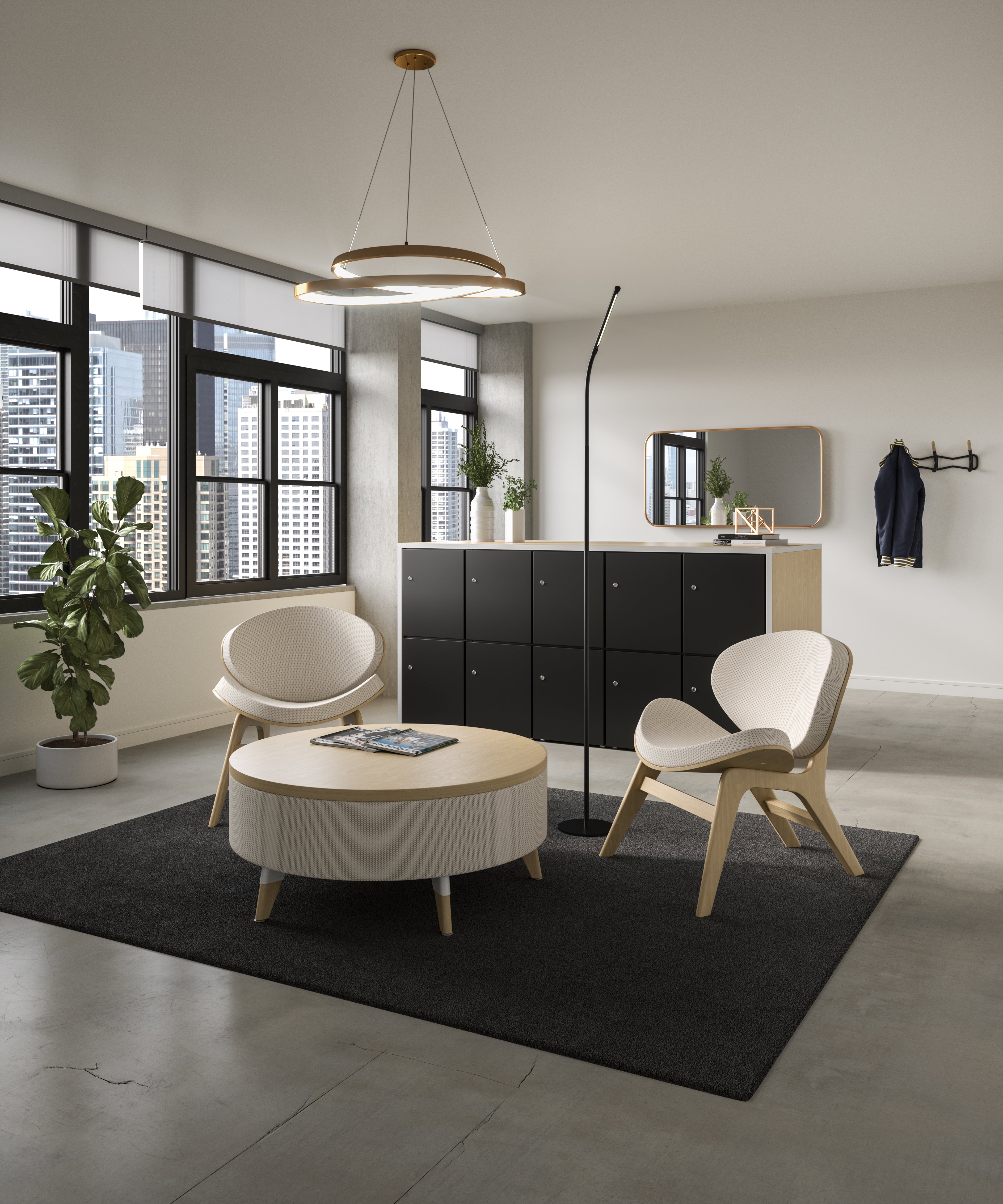 Gooseneck Floor Lamp Black