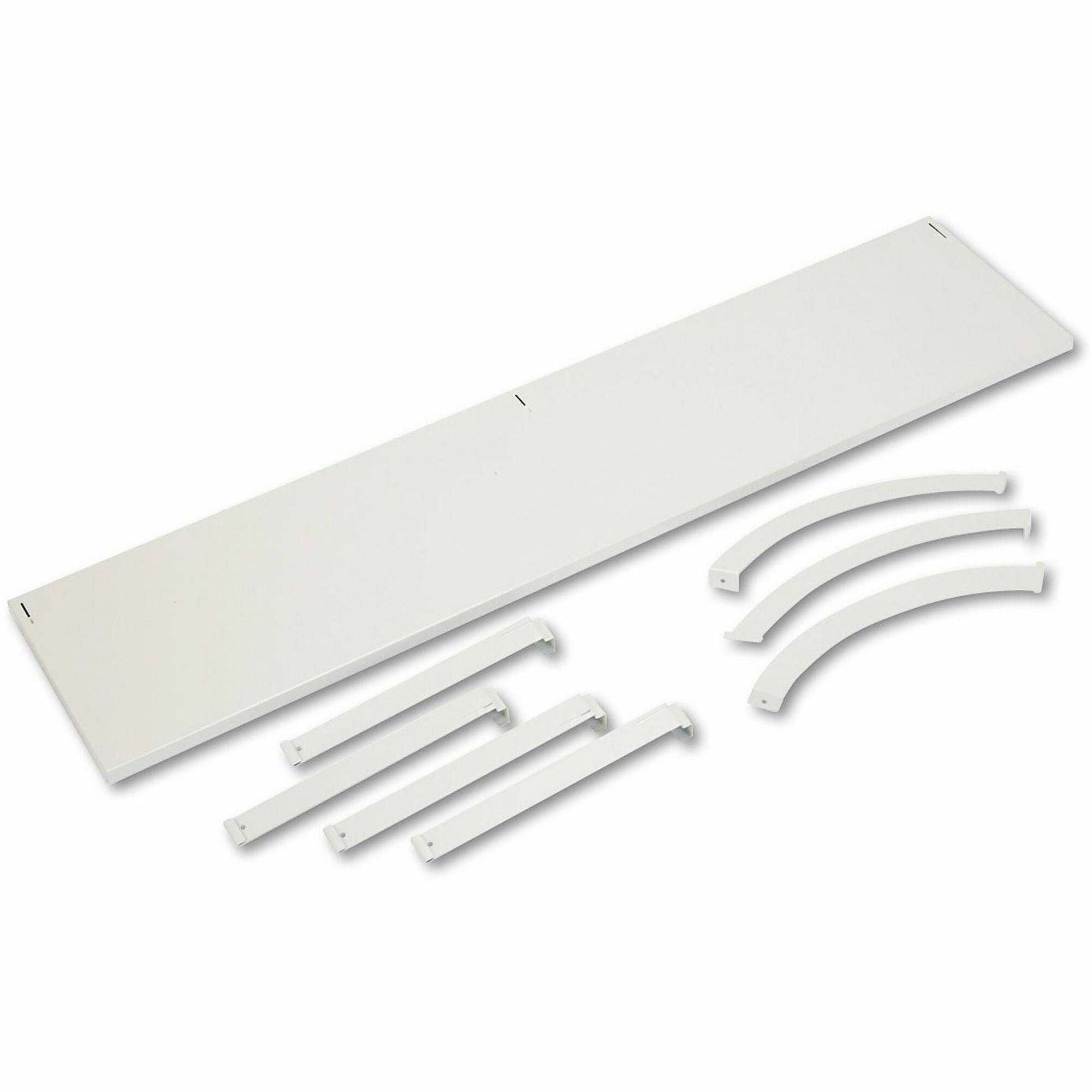 60" Width x 14.50" Depth - Steel - Light Gray - 1 Each