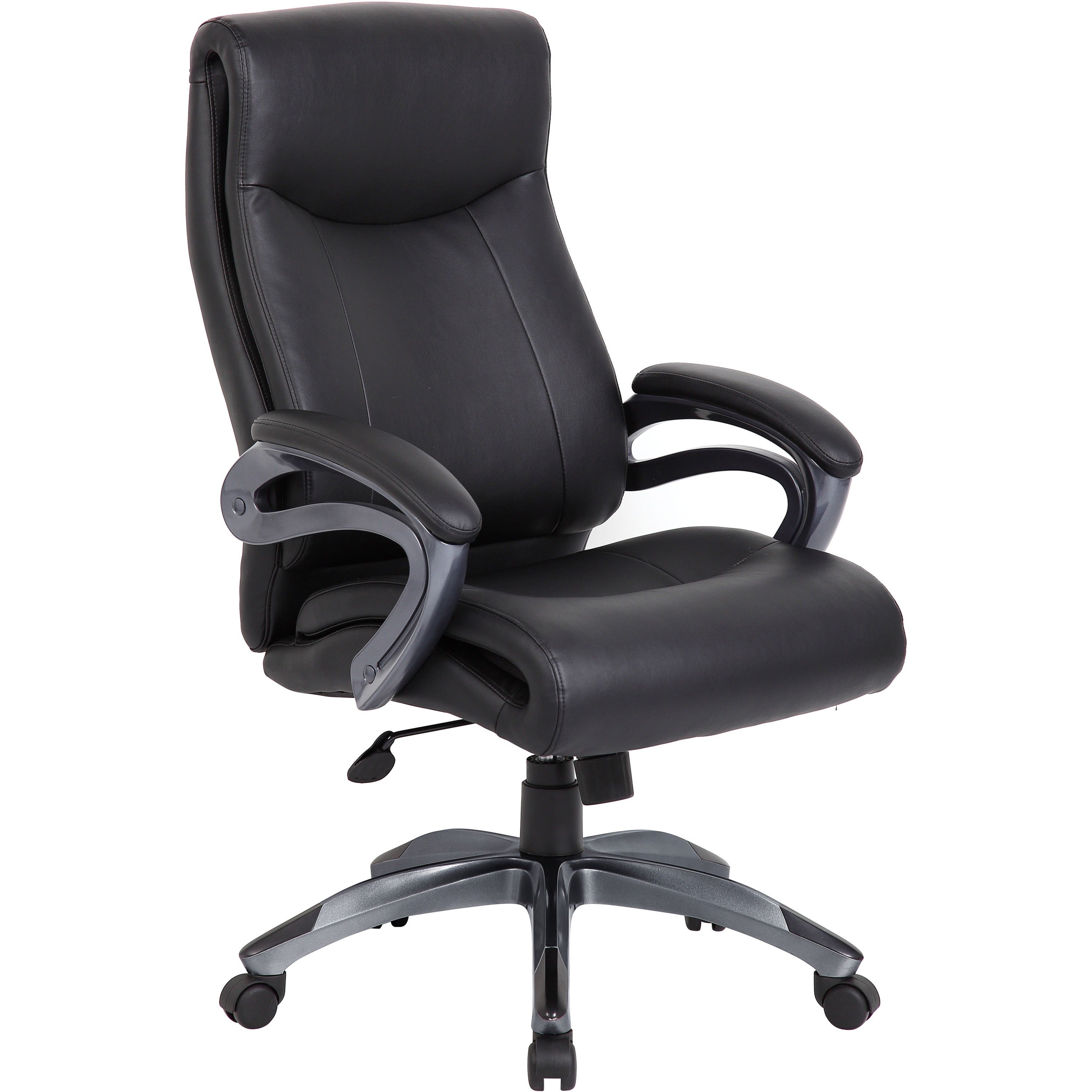 Lorell Executive High-Back Chair with Gun Metal Base