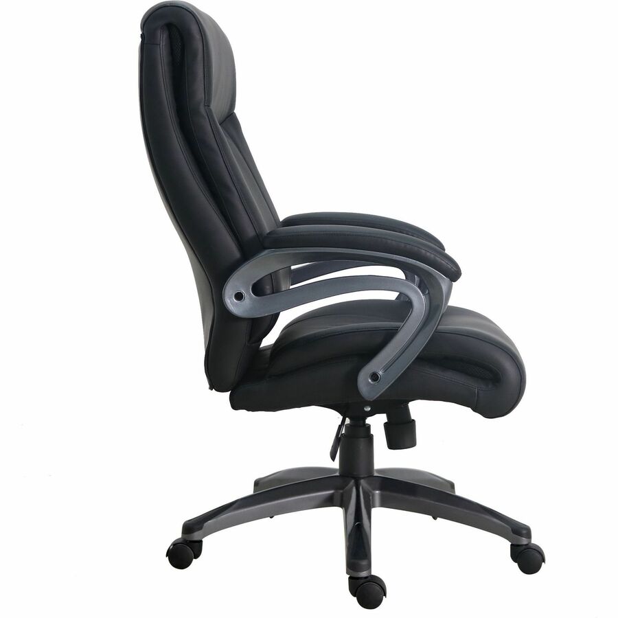 Lorell Executive High-Back Chair with Gun Metal Base