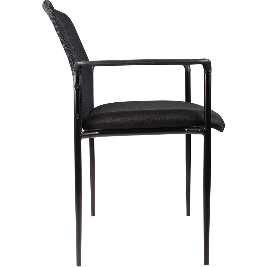 Lorell Reception Side Chair with Molded Cap Arms