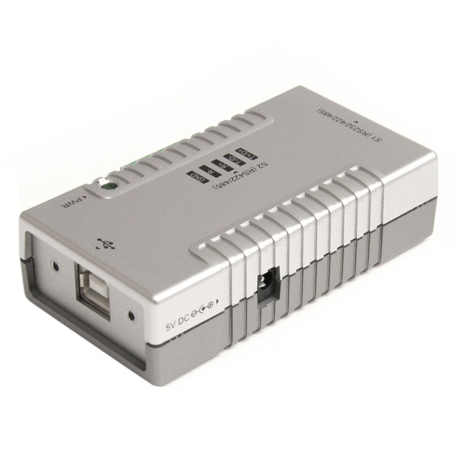 StarTech.com 2 Port USB to RS232 RS422 RS485 Serial Adapter with COM Retention