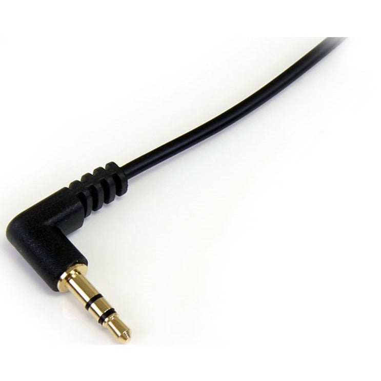 StarTech.com 6 ft Slim 3.5mm to Right Angle Stereo Audio Cable - M/M
