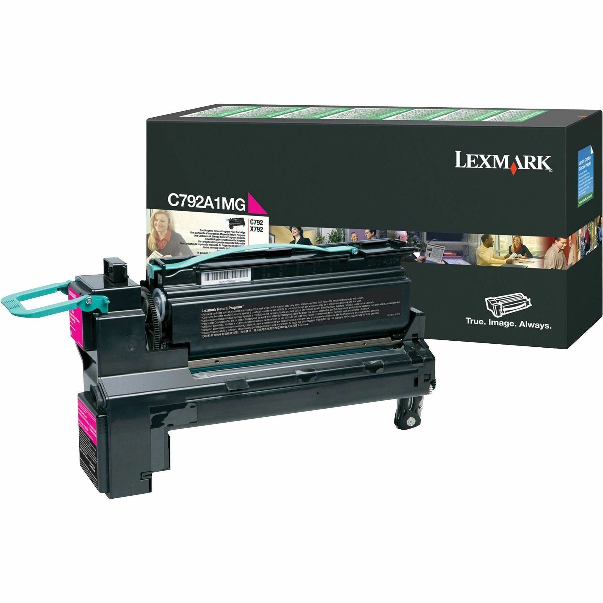 Lexmark C792A1MG Original Laser Toner Cartridge - Magenta - 1 Each