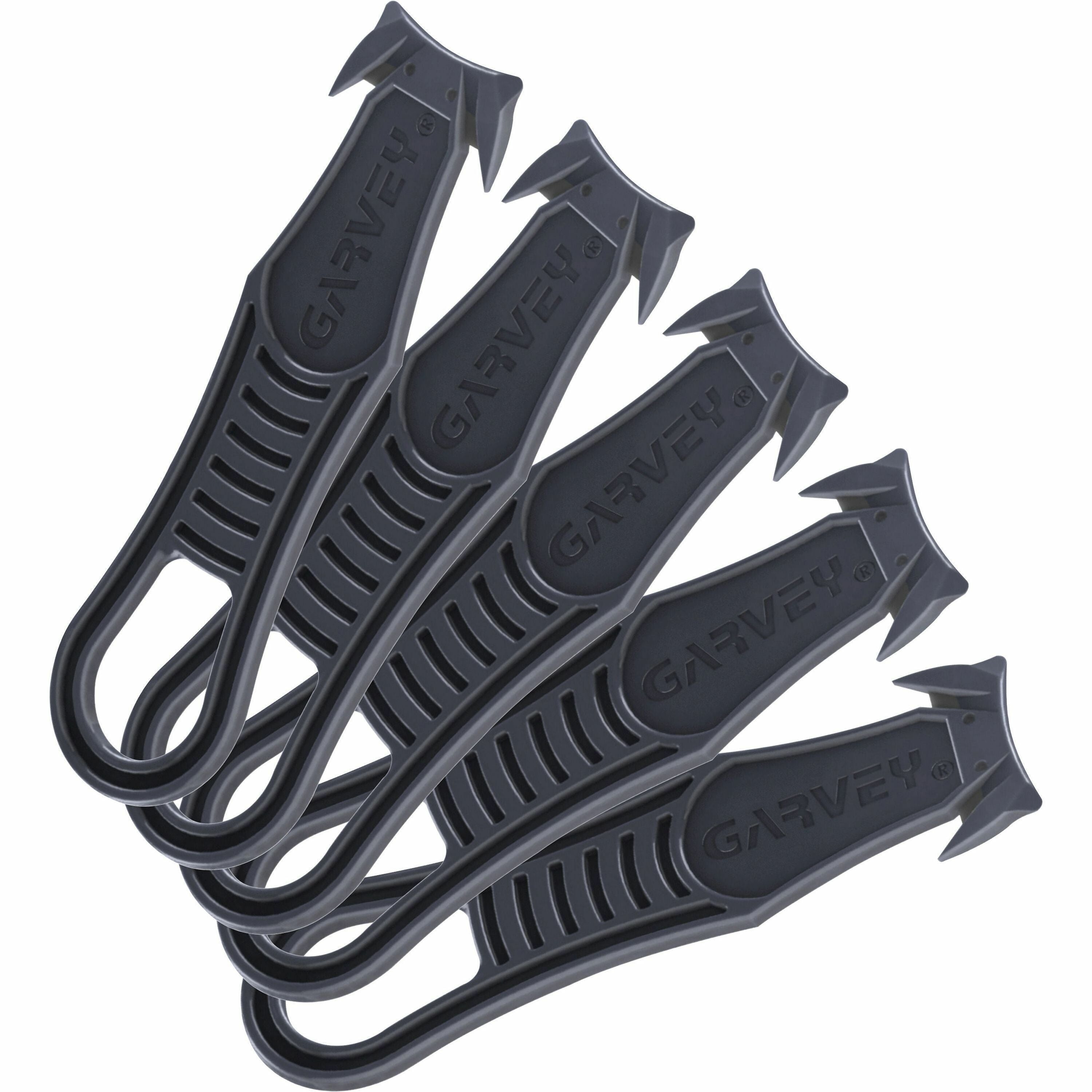 Plastic, Steel - Black - 5 / Pack