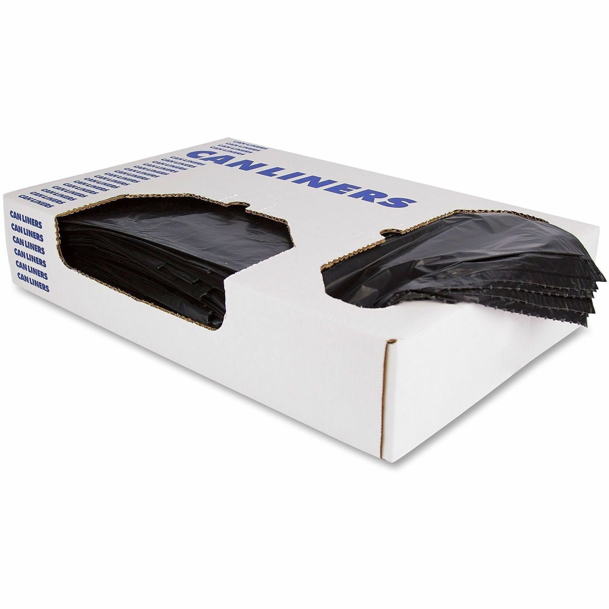 Heritage X-Liner Black Heavyweight Can Liners - 33 gal Capacity - 39" Length x 33" Width x 2 mil (51 Micron) Thickness - Black - Resin - Can - 100 / Pack