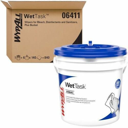 For Multi Surface - 6" Length x 12" Width - White - 140/Roll - 1 Carton
