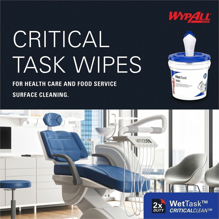 For Multi Surface - 6" Length x 12" Width - White - 140/Roll - 1 Carton