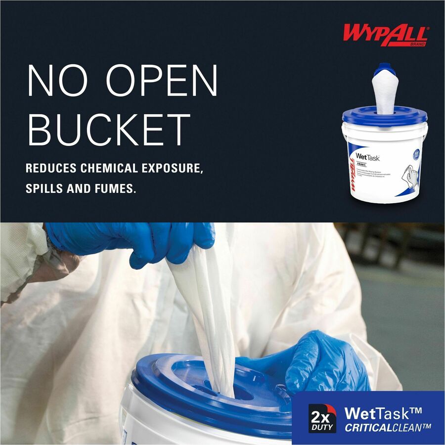 For Multi Surface - 6" Length x 12" Width - White - 140/Roll - 1 Carton