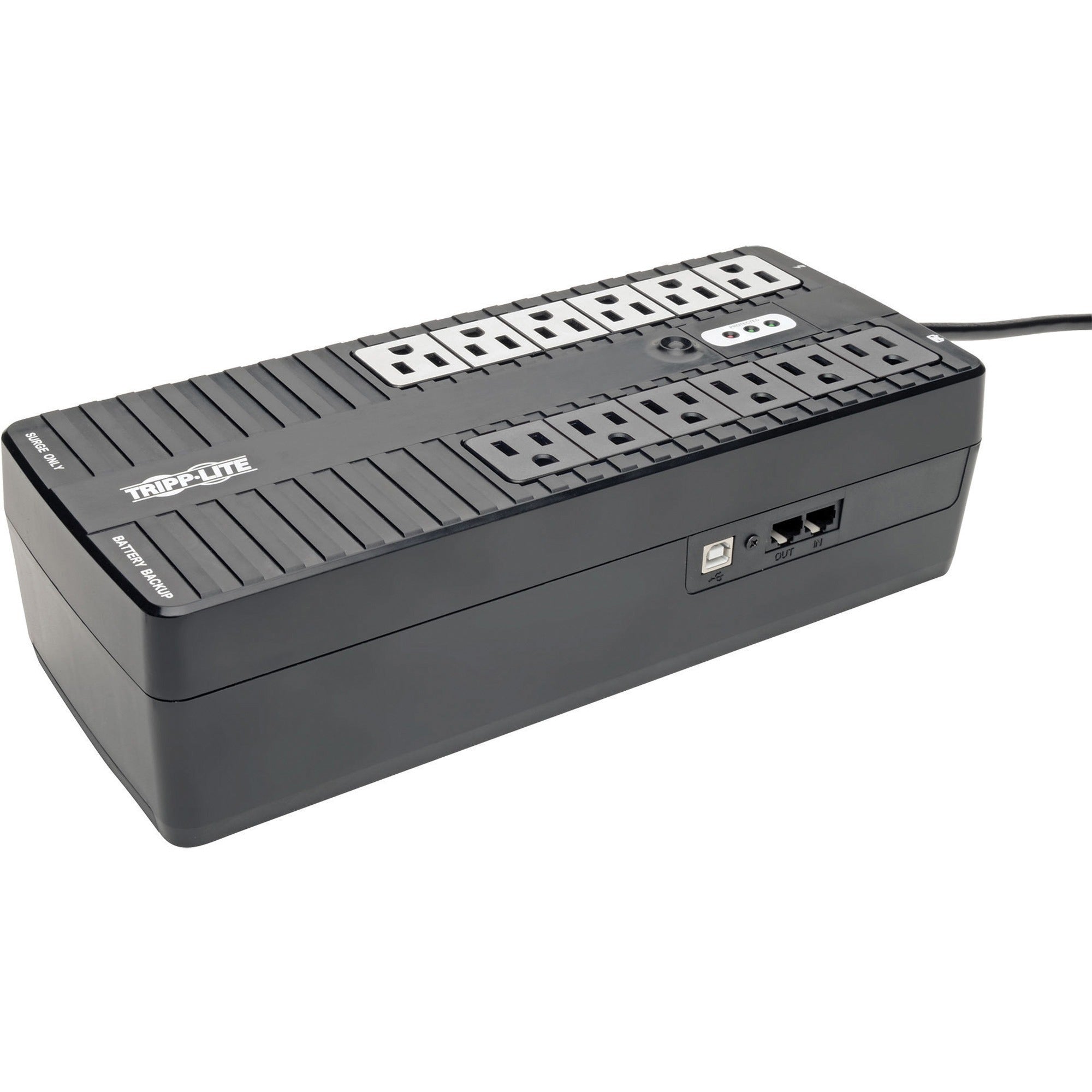 Ultra-compact Desk-mount - 4 Hour Recharge - 2.50 Minute Stand-by - 110 V AC Input - 120 V AC Output - USB - 12 x NEMA 5-15R Receptacle(s) - 6 x Battery/Surge Outlet