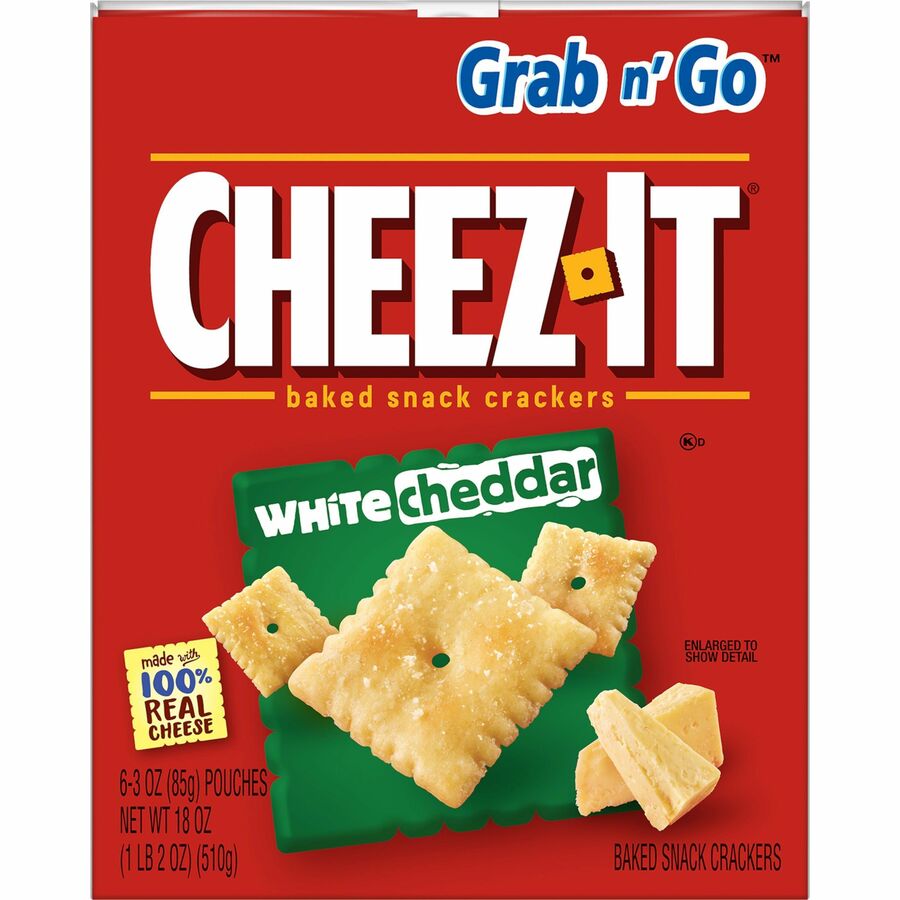 Cheez-It Cheez-It Baked Snack Crackers - White Cheddar - 15 oz - 6 / Box