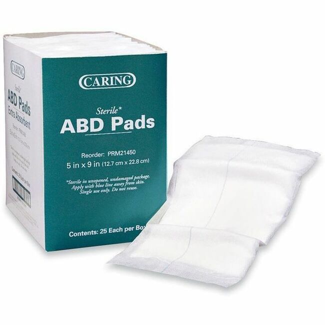 - 5" Width x 9" Length - White - 25 / Box