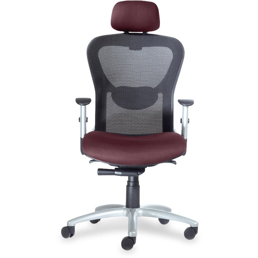 9 to 5 Seating Strata 1580 High Back Executive Chair - Plum Seat Color - Polyester Seat Material - 5-star Base - 1 Each