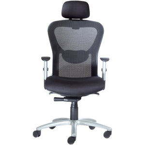 9 to 5 Seating Strata 1580 High Back Executive Chair - Lead Seat Color - Polyester Seat Material - 5-star Base - 1 Each