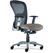 9 to 5 Seating Strata 1560 Mid Back Management Chair - Lead Seat Color - Polyester Seat Material - 5-star Base - 1 Each