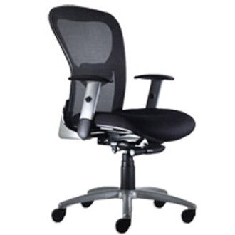 9 to 5 Seating Strata 1560 Mid Back Management Chair - Fern Seat Color - Polyester Seat Material - 5-star Base - 1 Each