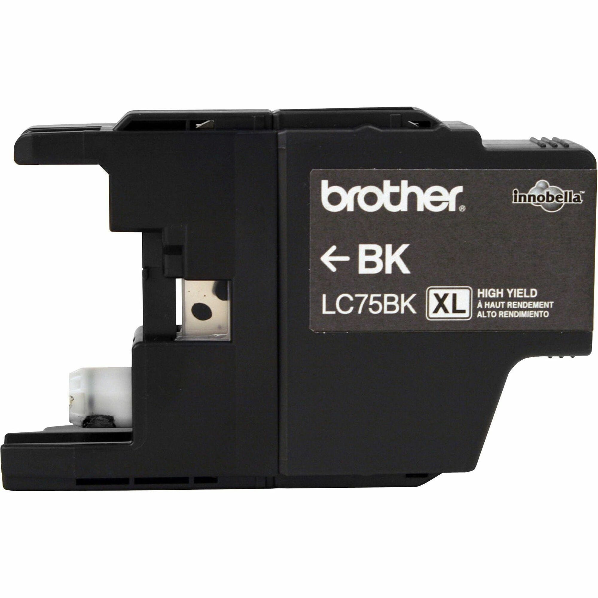 Brother Innobella LC75BK Original Inkjet Ink Cartridge - Black - 1 Each