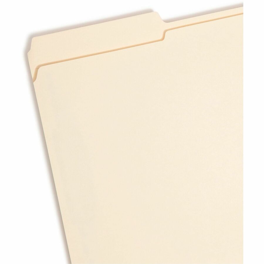 8 1/2" x 14" - 3/4" Expansion - 2 x 2S Fastener(s) - Top Tab Location - Assorted Tab Position - 11 pt. - 2 Plys - Manila - Reinforced Tab - 10% Recycled - 50 / Box