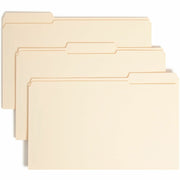 8 1/2" x 14" - 3/4" Expansion - 2 x 2S Fastener(s) - Top Tab Location - Assorted Tab Position - 11 pt. - 2 Plys - Manila - Reinforced Tab - 10% Recycled - 50 / Box