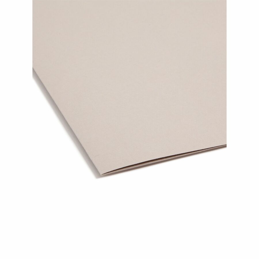 8 1/2" x 14" - 2" Expansion - Top Tab Location - 14 pt. - Steel Gray - Tear Resistant - 10% Recycled - 18 / Box