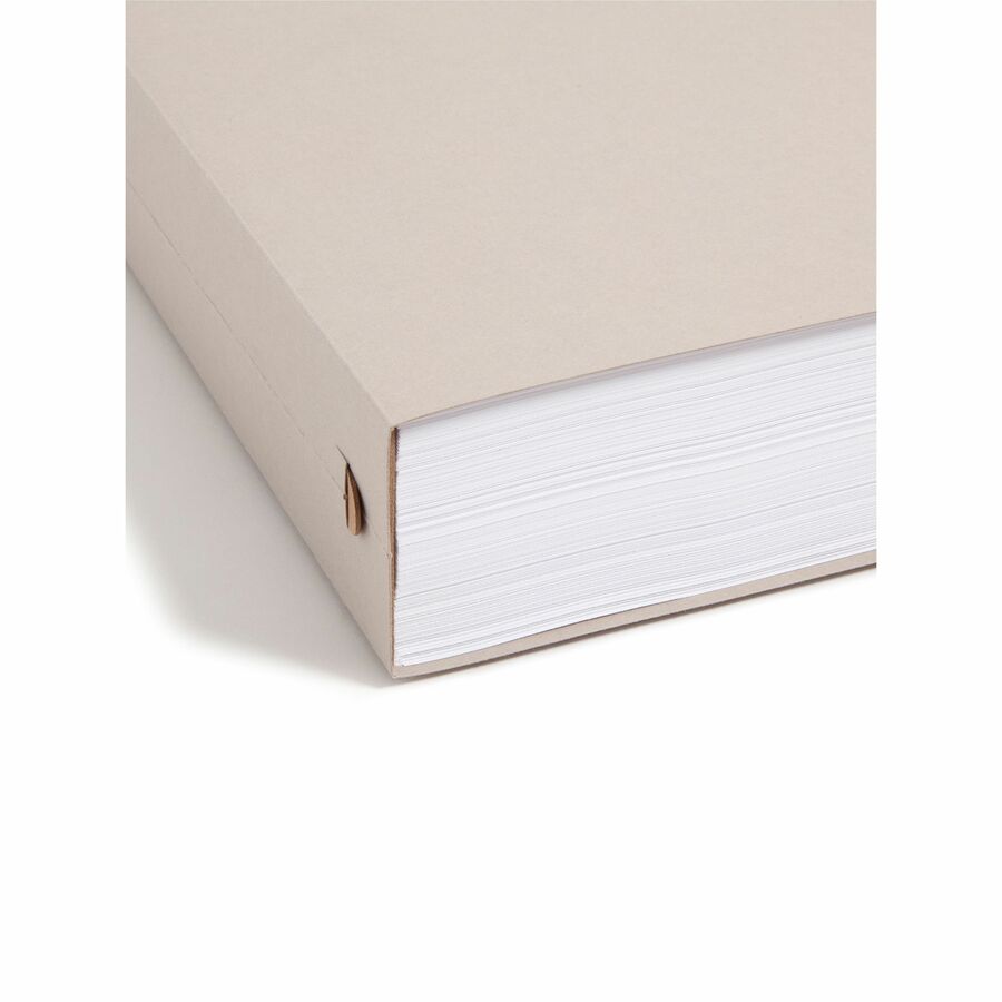 8 1/2" x 14" - 2" Expansion - Top Tab Location - 14 pt. - Steel Gray - Tear Resistant - 10% Recycled - 18 / Box