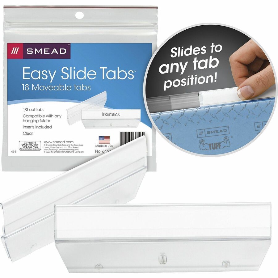 Clear Poly Tab(s) - 18 / Pack