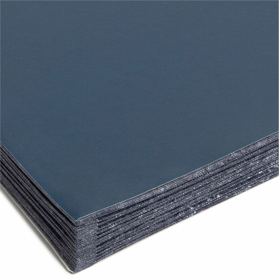 Smead 1/3 Tab Cut Letter Recycled Expanding File - 8 1/2" x 11" - 7/8" Expansion - 12 Pocket(s) - Top Tab Location - Assorted Tab Position - 11 Divider(s) - Navy - Tear Resistant - 10% Recycled - 1 Each