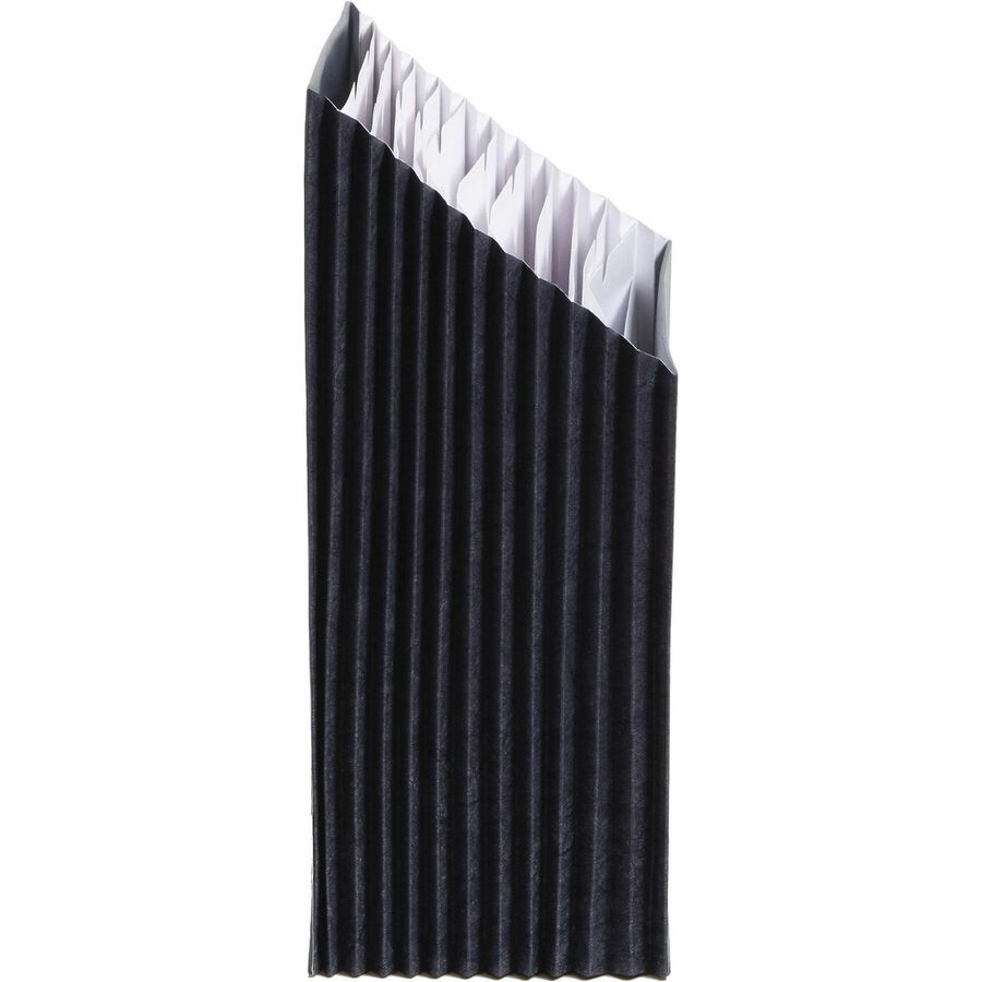 Smead 1/3 Tab Cut Letter Recycled Expanding File - 8 1/2" x 11" - 7/8" Expansion - 12 Pocket(s) - Top Tab Location - Assorted Tab Position - 11 Divider(s) - Navy - Tear Resistant - 10% Recycled - 1 Each