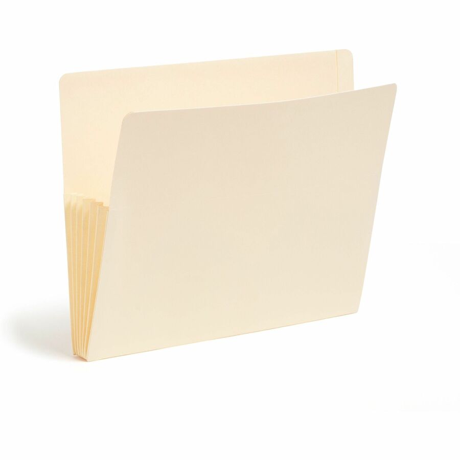 Smead Letter Recycled File Pocket - 8 1/2" x 11" - 5 1/4" Expansion - 2 Plys - Manila - Reinforced Tab - 10% Recycled - 10 / Box