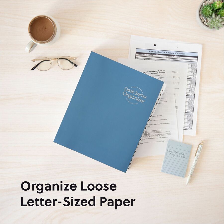 Printed Tab(s) - Character - A-Z - Letter - 8.50" Width x 11" Length - 35% Recycled - 1 Each