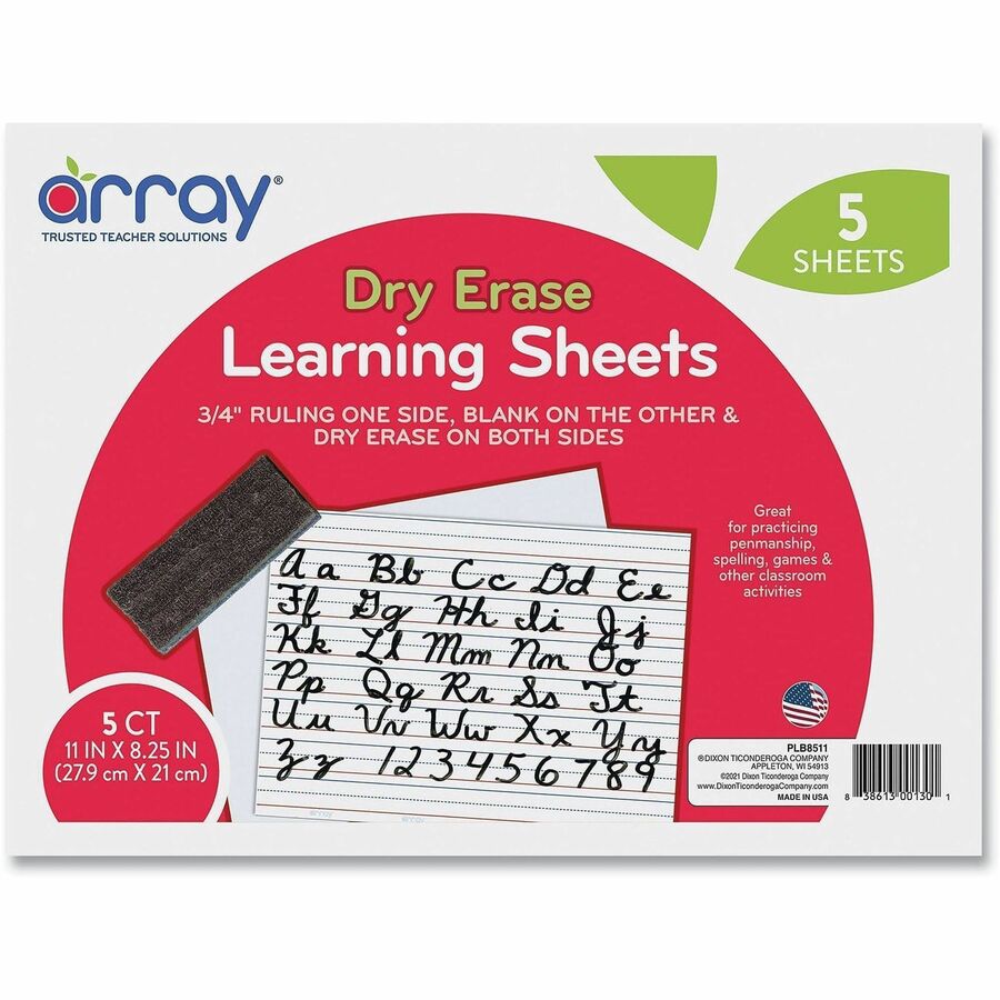 11" (0.9 ft) Width x 8.3" (0.7 ft) Height - 5 / Pack