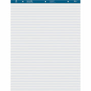 Business Source Standard Ruled Easel Pad - 50 Sheets - 15 lb Basis Weight - 27" x 34" Sheet Size - White Paper - Perforated - 2 / Carton