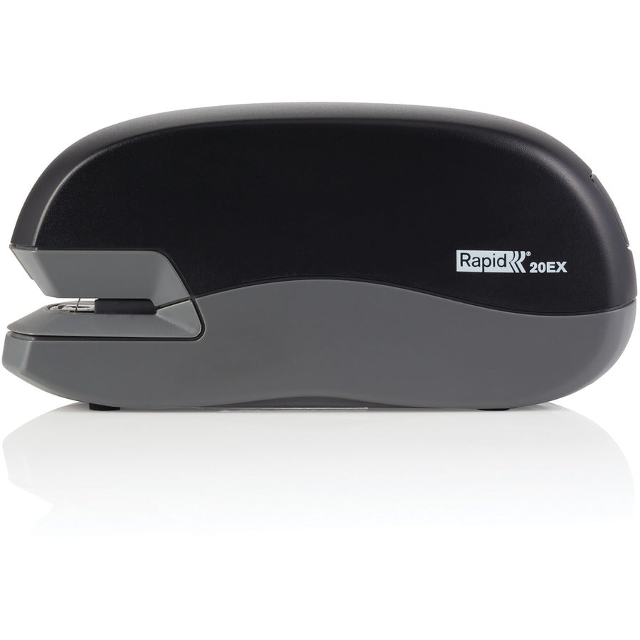 Staples Upto 20 Sheet - Holds Upto 105 Staple - Half Strip - Staple Size: 0.25" - 0.37" Throat Depth - Silver - Rubber - 1 Each